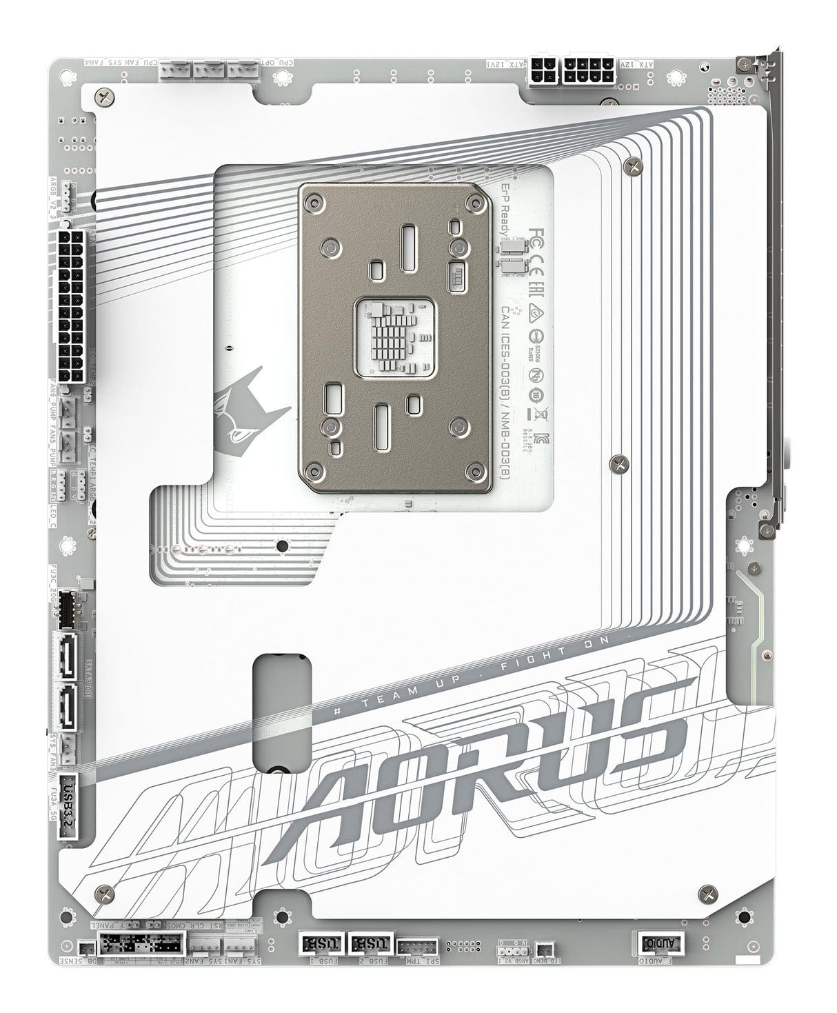 GIGABYTE B850 AORUS Stealth Ice Placa Base – Procesadores AMD Ryzen Serie 9000, VRM Digital de 14+2+2 Fases, hasta 8200 MHz DDR5 (OC), 2 x M.2 PCIe 5.0 + 2 x PCIe 4.0, Wi-Fi 7, LAN 5 GbE