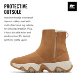 Sorel Kinetic Impact Short Boot WP, Botas de invierno impermeables, Mujer, Tawny Buff Gum 17, 38 EU
