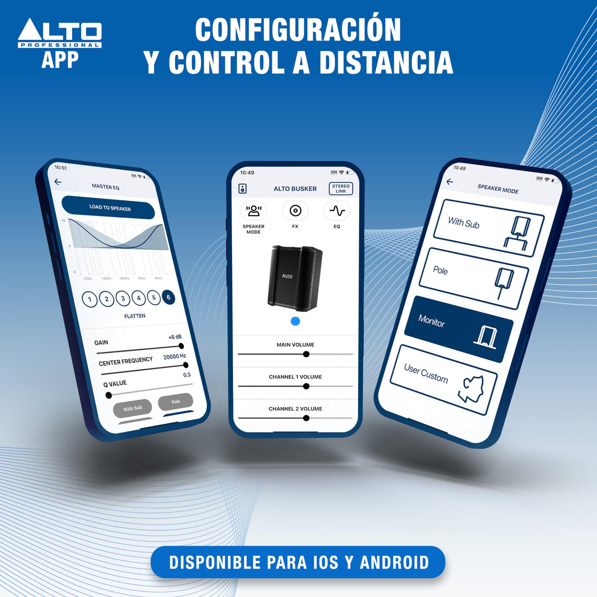 Alto Busker Altavoz Autoamplificado Portátil Grande de 200W con Bluetooth, Batería Recargable, Mesa de Mezclas 3 Canales, Alesis FX, App, Carga USB