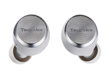 Technics EAH-AZ70WE-S - Auriculares True Wireless Noise-Cancelling control táctil(Bluetooth independiente, estuche de carga, resistente a sudor y agua, asistentes de voz) plata