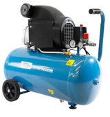 Güde Juego de compresor 301/10/50 12 piezas (lubricado con aceite, máx. 10 bar, caldera de 50 l, 1800 W, eff. Cantidad 175 l/min, regulador de presión, 2 manómetros, tapón de drenaje de agua,