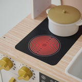 Teamson Kids Cocina de Madera Blanca para niños con huerto, Lavadora, Horno, Fregadero y Accesorios para Juegos creativos y simbólicos