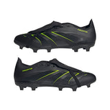 adidas Predator League Fold-Over Tongue Firm Multi Ground Football Boots, Botas de fútbol Unisex Adulto, Core Black/Carbon/Lucid Lemon, 45 1/3 EU