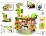 Smoby - Roleplay Coffee House, 7600350232, 3 Años, 57 Accesorios, Cafetera, Caja registradora, H. 89 cm