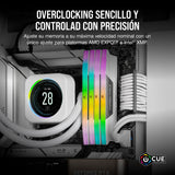 CORSAIR Vengeance RGB DDR5 RAM 32GB (2x16GB) 6400MHz CL36-48-48-104 1.35V AMD Expo Intel XMP 3.0 Memoria de Ordenador de Sobremesa – Blanco (CMH32GX5M2B6400Z36W)