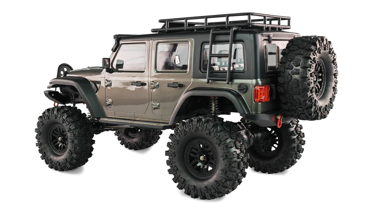 Amewi AMXRock Crosstrail Crawler 4WD 1:10 ARTR, Antracita Metalizada