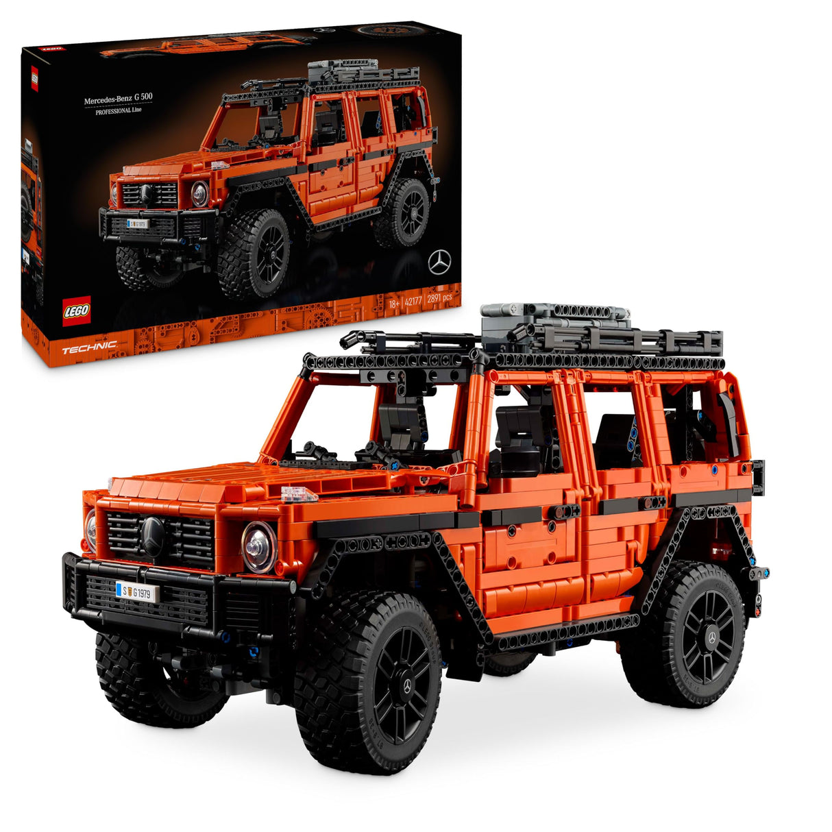 LEGO Technic Mercedes-Benz G 500 Professional Line Kit de Construcción, Maqueta de Coche Clase G para Adultos, Regalo para Hombres y Mujeres Fans de los 4x4, Decoración del Hogar 42177