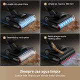 DREAME H15S Aspirador en Seco y Húmedo, Limpieza de Triple Borde, Brazo Robótico con IA, 21.000 Pa de Succión, 0 Enredos, Lava y Seca el Cepillo a 90 °C, Alcance Horizontal de 180°, Control con App