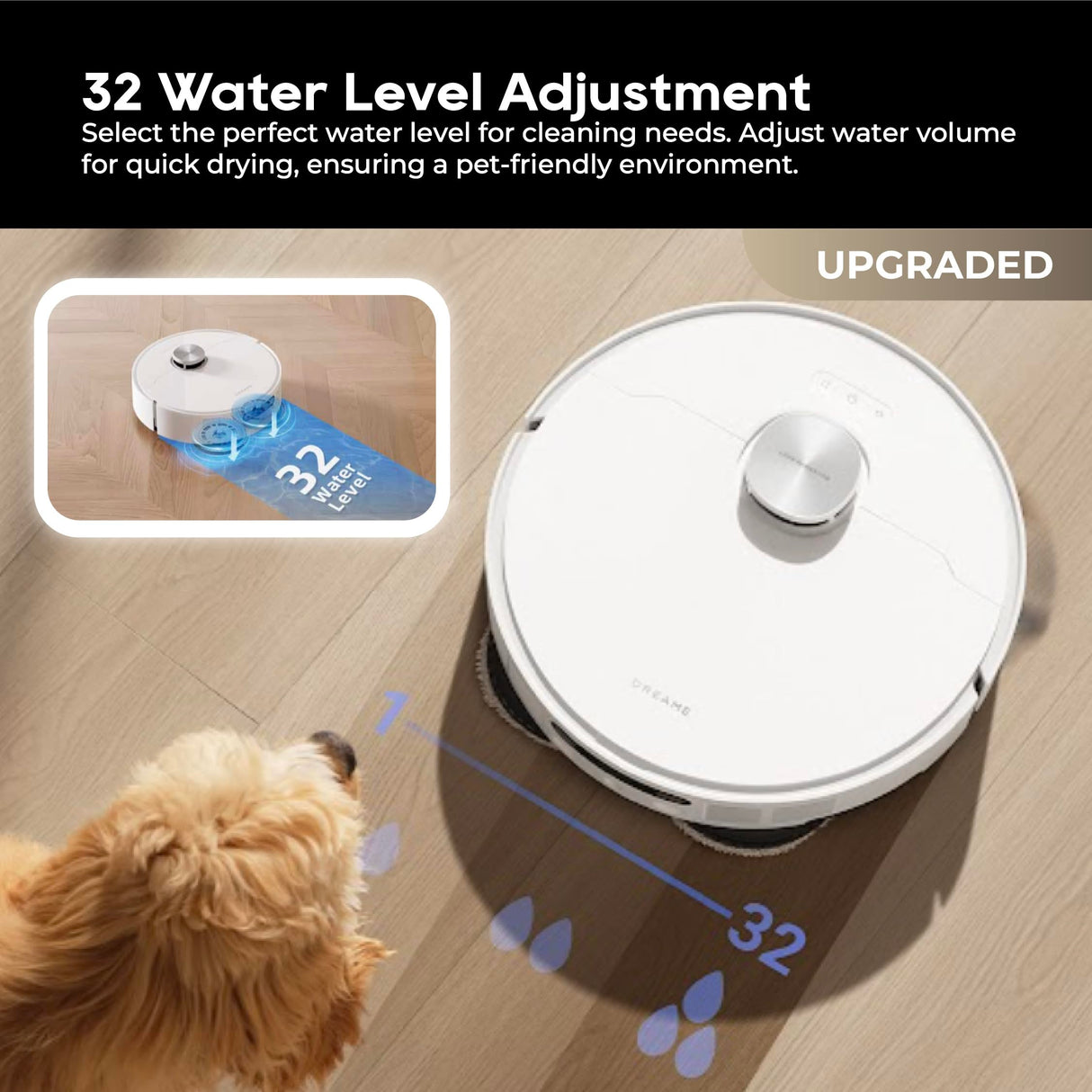 Dreame Aspiradora robot L10s Ultra Gen 2 con fregona, succión de 10000 Pa, tecnología LiDAR para evitar obstáculos y MopExtend, lavado y secado automático, vaciado y rellenado, elevación de fregona de
