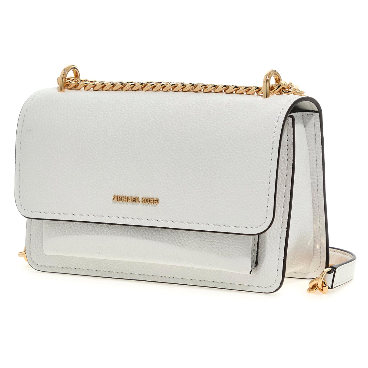 Michael Kors LG Shoulder, Hand Bag Women, Optic White, Talla única