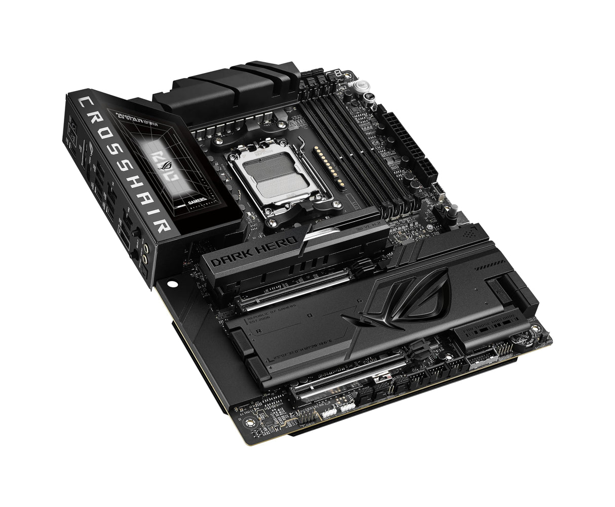 ASUS ROG Crosshair X870E Dark Hero Gaming Placa Base Socket AMD AM5 (ATX, DDR5, Advanced AI PC, 10 GB Ethernet, WiFi 7, 2 x PCIe 5.0 M.2, 2 x USB4, 2 x USB 20 Gbps)