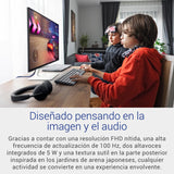 Dell S2425H 24" Full HD (1920x1080) Monitor, 100Hz, IPS, 4ms, 99% sRGB, Altavoces Integrados, Bisel Ultrafino, 2X HDMI, Blanco