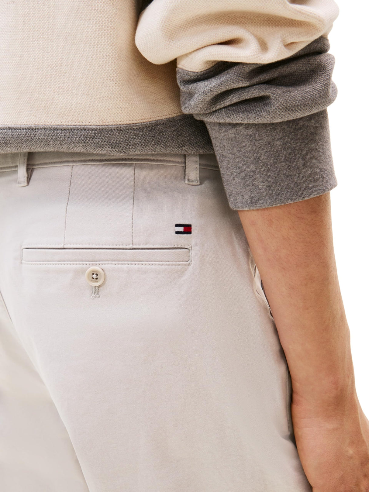 Tommy Hilfiger Core Denton Essential Twill Mw0Mw40262 Chino, Grey (October Grey), 40W / 30L para Hombre