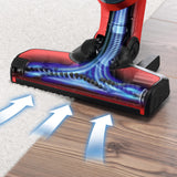 Bosch Serie | 4 Flexoo'o Gen 2 Aspirador Vertical sin Cable, 28 W, 0.4 litros, 82 Decibeles, 2 Velocidades, Rojo