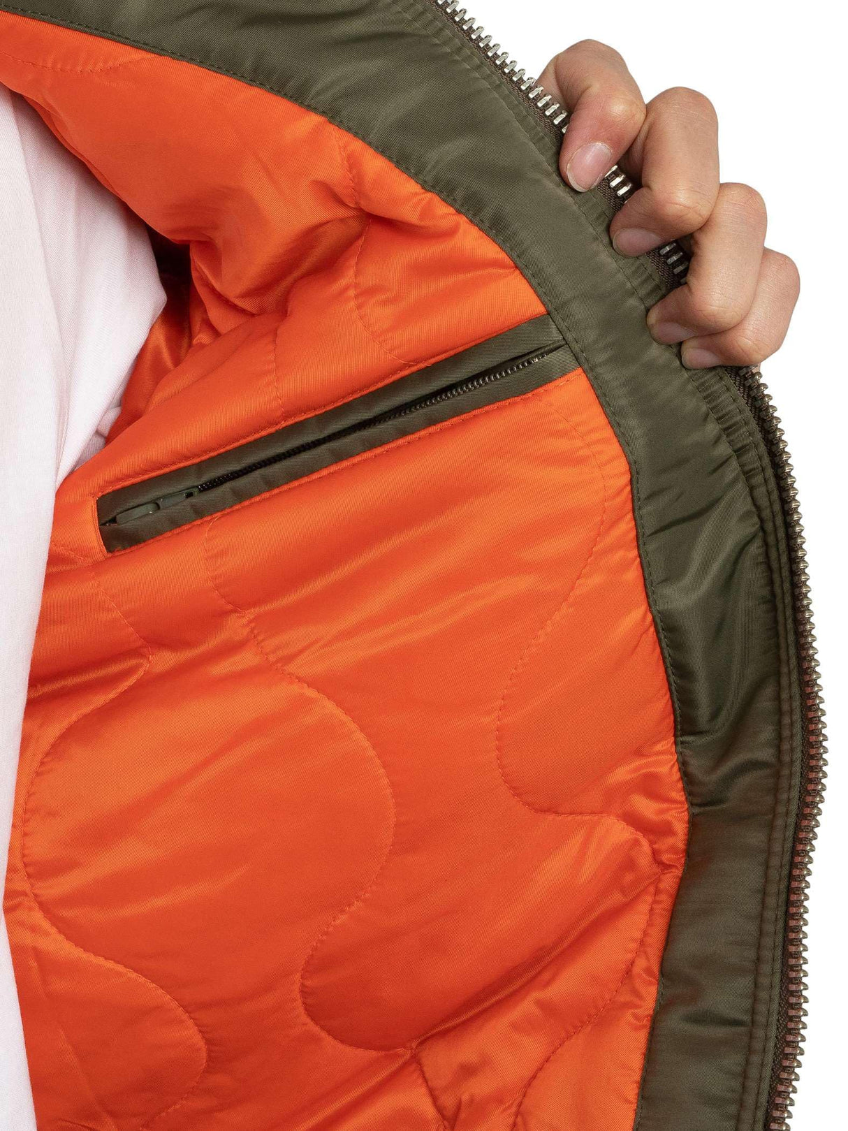 Schott NYC 210100RS, Chaqueta para Hombre, Kaki Del Ejército, M
