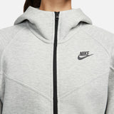 Nike FB8338-063 Sportswear Tech Fleece Windrunner Sweatshirt Mujer DK GREY HEATHER/BLACK Tamaño M