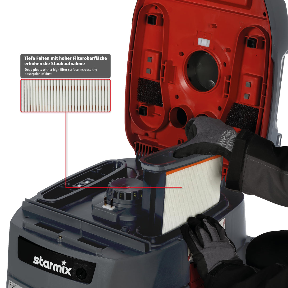 Starmix ES000003 seguridad industrial aspiradora, clase de polvo m