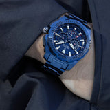 Festina Reloj Hombre Analógico de Acero Inoxidable 316l Azul - Movimiento de Cuarzo - Cronógrafo - Calendario - Cristal Mineral de Alta Resistencia - Resistente al Agua 20 ATM F20729/1 Chrono Bike