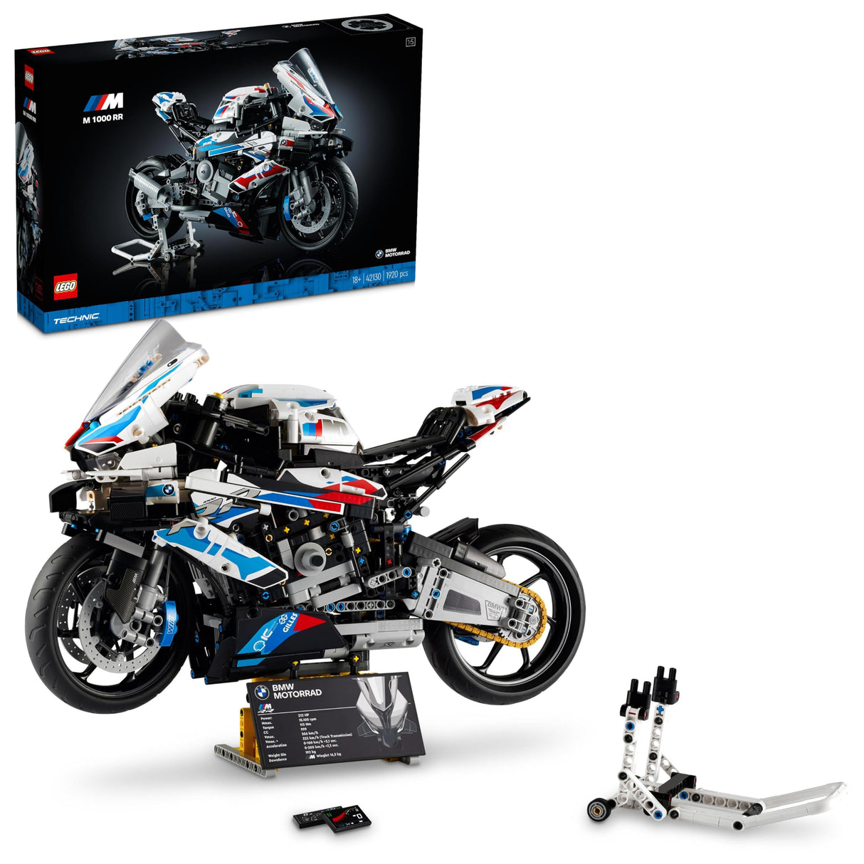 LEGO Technic BMW M 1000 RR, Motos a Escala, Regalo Coleccionable para Hombres y Mujeres, Maqueta para Construir para Adultos 42130