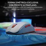 CHERRY XTRFY M68 Wireless, Ratón Inalámbrico de Gaming Ultra Rápido, 2.4 GHz RF, Optimizado para esports, 8K, Forma Simétrica con Parte Frontal Baja, Azul