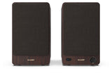 Sharp CP-SS30(BR) Pareja Altavoces estantería Activos 2vías, 60W RMS (2x30W) Carcasa Madera, Bluetooth v5.0, USB, óptica, Auxiliar, RCA, Ajuste Graves y Agudos, Rejilla extraíble, Mando a Distancia.