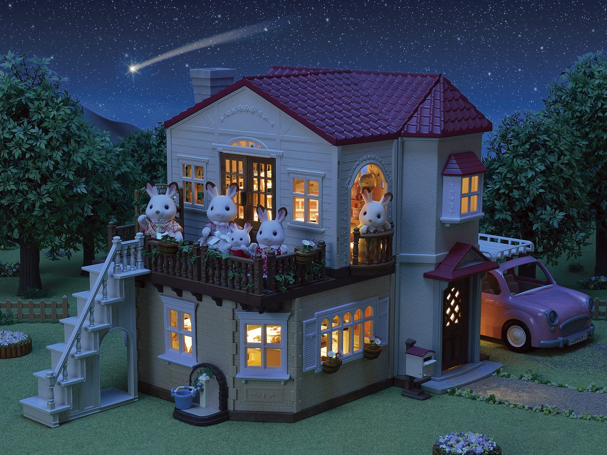 Sylvanian Families 5716 Casa con Luces - el ático secreto- Casa de Muñecas