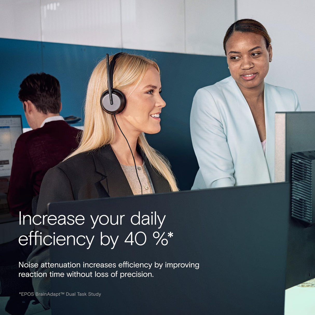 EPOS Impact 860T ANC Auriculares con Cable de Doble Auricular con Cancelación Activa de Ruido, Certificado Teams, USB-C y USB-A, Super Wideband Audio, para Oficina, Zoom, Trabajo Remoto e Híbrido