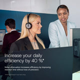 EPOS Impact 860T ANC Auriculares con Cable de Doble Auricular con Cancelación Activa de Ruido, Certificado Teams, USB-C y USB-A, Super Wideband Audio, para Oficina, Zoom, Trabajo Remoto e Híbrido