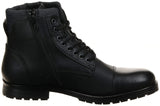 JACK & JONES - Jfwalbany Leather Anthracite STS, Botas Estilo Motero Hombre, Gris, 44 EU