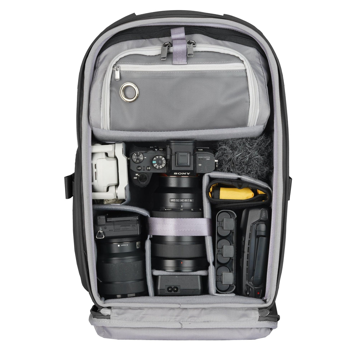 VANGUARD Veo Metro B20L BK - Mochila fotográfica para cámara objetivos y portátil de 14 pulgadas, negro