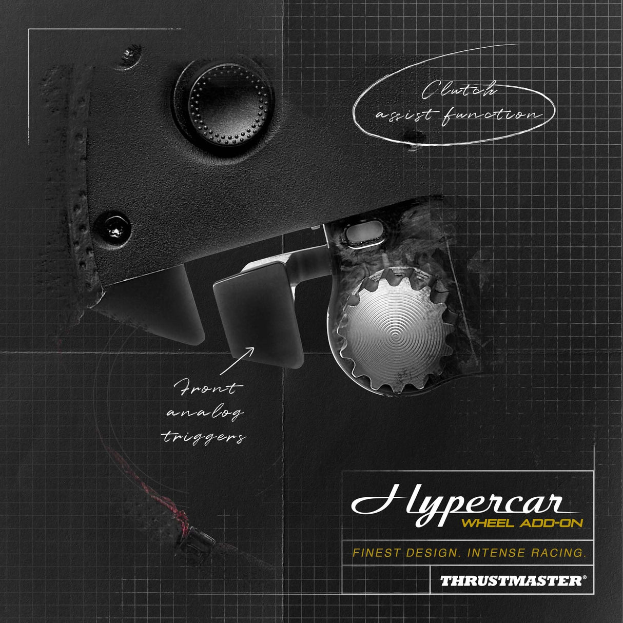Thrustmaster Hypercar Wheel Add-On, Aro de Volante Premium, Para PC y Consolas