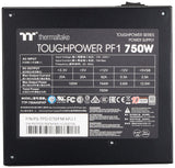 Thermaltake Toughpower PF1 750W | Fuente de alimentación para PC ATX | 80 Plus Platinum | Totalmente Modular | Ventilador silencioso de 140 mm | Certificación UE | Negro