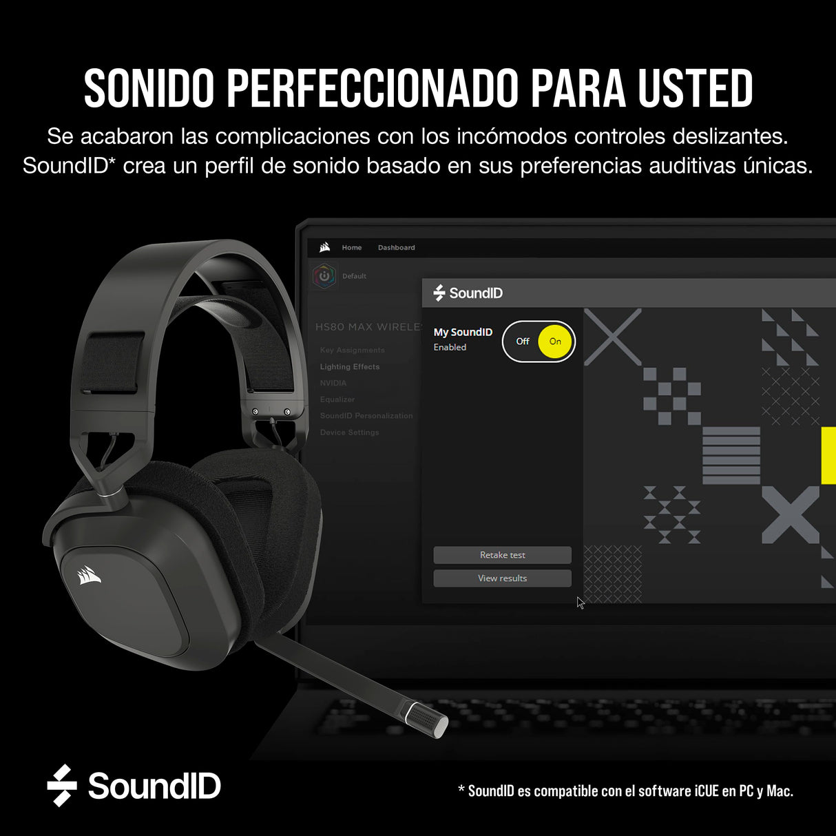 Corsair HS80 MAX Wireless Auriculares para Juegos Multiplataforma con Bluetooth – Dolby Atmos – Micrófono de Calidad Broadcast – Compatible con iCUE – PC, Mac, PS5, PS4, Switch, Móvil – Gris Acero