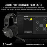 Corsair HS80 MAX Wireless Auriculares para Juegos Multiplataforma con Bluetooth – Dolby Atmos – Micrófono de Calidad Broadcast – Compatible con iCUE – PC, Mac, PS5, PS4, Switch, Móvil – Gris Acero