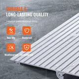 VEVOR Rampa de Umbral Altura de 12,7cm, Rampa de Aluminio para Bordillos Entrada, Capacidad de Carga de 362,8kg, Rampa Modular Ajustable de Aluminio para Sillas de Ruedas, Scooters, Sillas Eléctricas