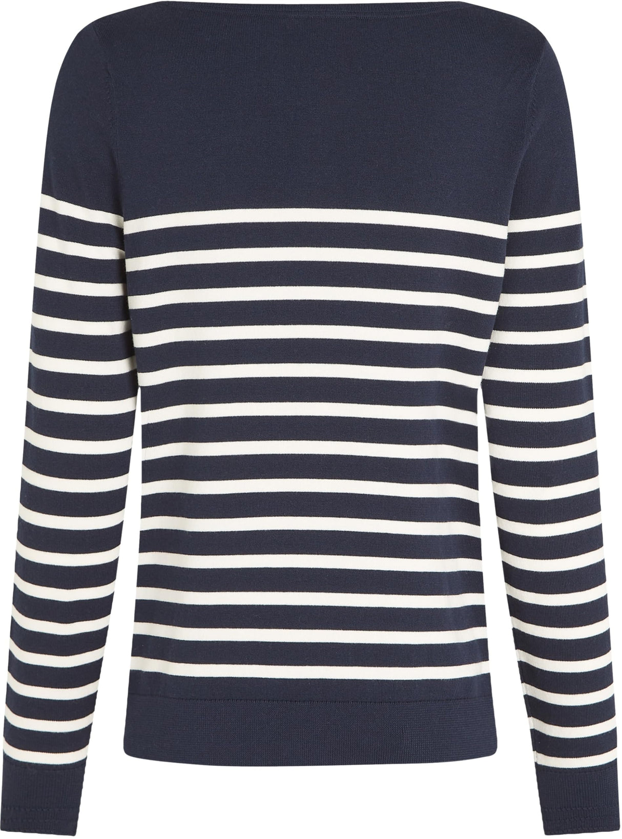 Tommy Hilfiger Jersey de Punto para Mujer, Multicolor (Dark Night Navy/Ivory Petal STP), L