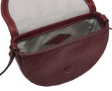 Fossil bolso de mujer Harwell, Bolso crossbody pequeño con solapa en piel repujada efecto lagarto, Largo: 16,5 cm, Ancho: 5,1 cm, Alto: 11,4 cm, ZB1939243