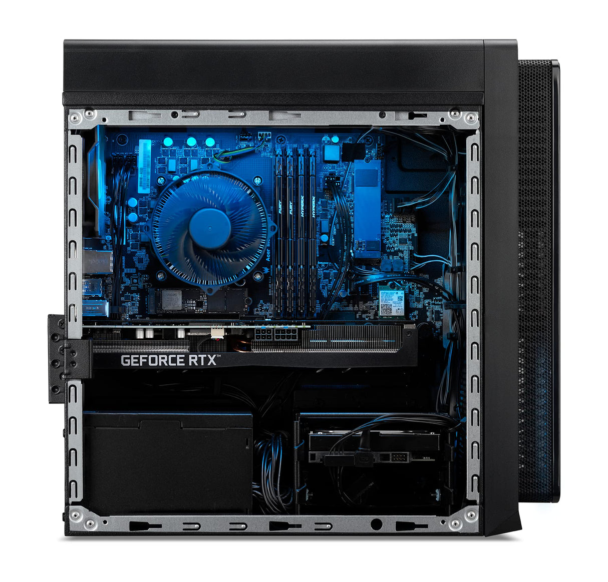 Acer Predator Orion 3000 PO3-640 - Ordenador de Sobremesa Gaming (Intel Core i5-12400F, 16 GB RAM, 1 TB SSD, NVIDIA GeForce RTX 3060Ti, 2,50 GHz, Windows 11 Home, Wi-Fi) - PC Gaming Negro