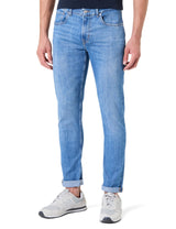 7 For All Mankind Slimmy Tapered Jazz Age Jeans, Mediados Azul, 30 W Hombres