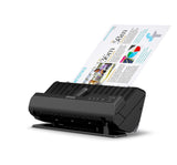 EPSON ES-C320W, Escáner Vertical de Documentos A4, USB, WiFi, Alimentador Automático de Documentos, escaneado Doble Cara (dúplex), Color Negro