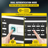 VEVOR Caja Fuerte de Seguridad con Huella Dactilar 60L Caja Fuerte Antirrobo del Hogar 34,5 x 20 x 46,5 cm Huella Digital Contraseña Llave WiFi Abierto del Hotel de Oficina en Casa Caja de Seguridad