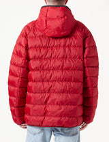Tommy Jeans TJM Hooded LT Down Jacket EXT DM0DM17882 Chaquetas Acolchadas de Plumas, Rojo (Magma Red), L para Hombre