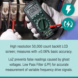Extech EX530A Heavy Duty True RMS Multimeter (50000 count)