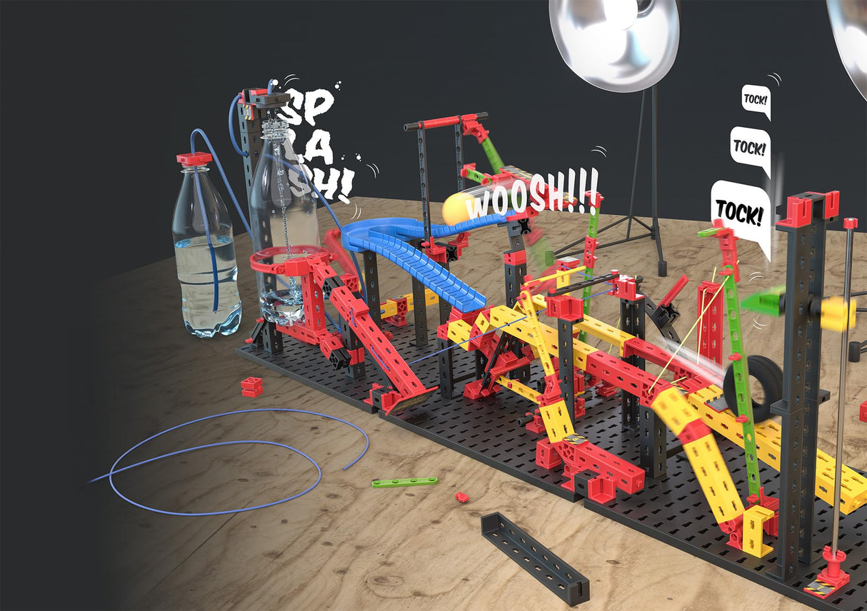 fischertechnik Crazy Reactions 569018 – kit de construcción para niños, con reacciones en cadena, a partir de 8 años