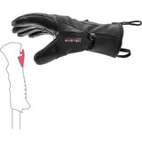 LEKI Ebony 3D - Guantes para Mujer, Color Negro, 6,5