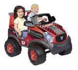 FEBER - Challenger 12 V Coche, Coche de 2 Plazas Deportivo, Color Rojo, Alcanza 5,3km/h, Incluye Batería y Cargador, Autonomía de 40 min, para Niños de 3 a 7 años, Famosa (800008262)