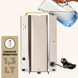 FABER COFFEE MACHINES | Modelo Pro Total Inox Deluxe | Cafetera monodosis ese 44 mm | Prensacialda de latón ajustable | electroválvula de serie (LATÓN)