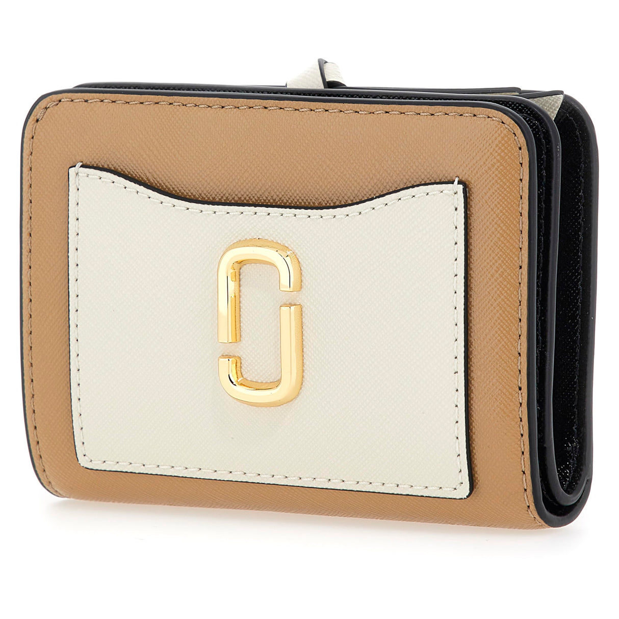 MARC JACOBS The Mini Compact Wallet, Mujer, Camel Multi, One Size