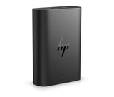 HP Cargador para portátil USB-C GAN de 65 W (Tamaño Compacto, Carga Rápida, Dos Puertos USB-C) Negro