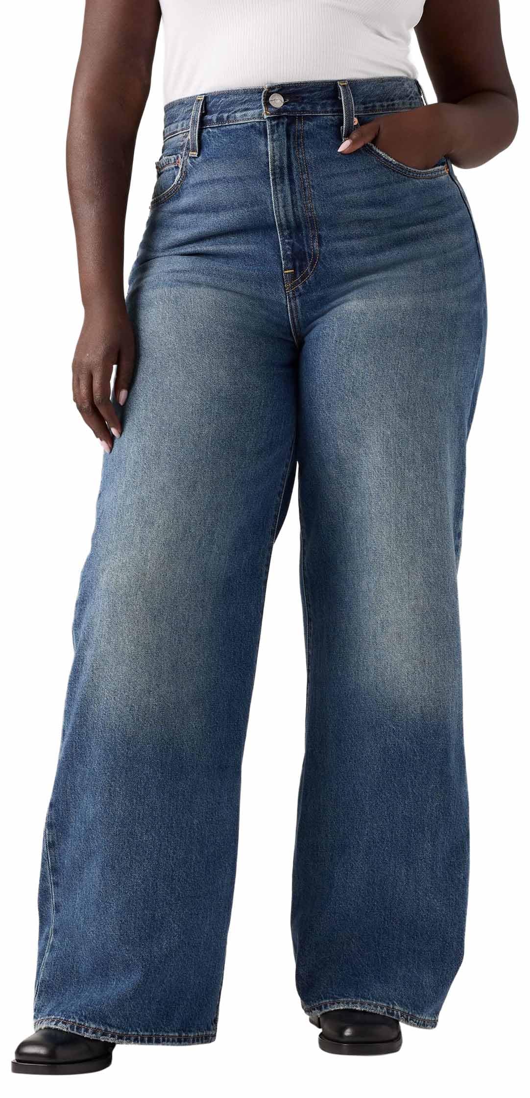 Levi's Ribcage Wide Leg H223 Jeans, Polar Perimiter, 25W x 32L Mujeres